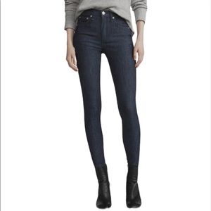 Rag & Bone High Rise Skinny Jeans Dark Wash sz 32